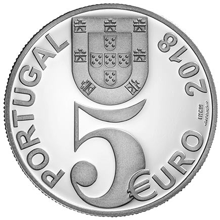 Portogallo 5€ 100 Anni dell'Armistizio Argento Proof 2018