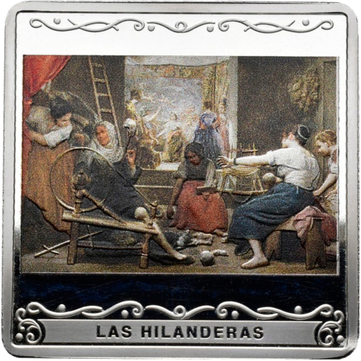 Spagna 10€ "425° Anniversario di Velázquez" (HILANDERAS) 2024 Argento