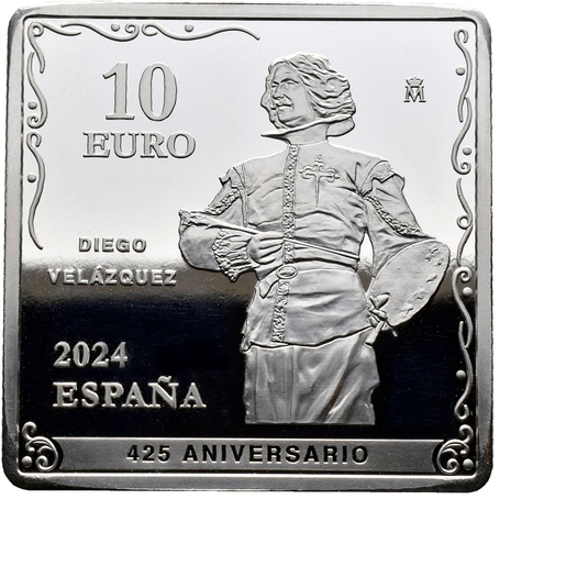 Spagna 10€ "425° Anniversario di Velázquez" (HILANDERAS) 2024 Argento